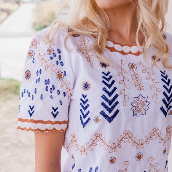 Embroidered Top - Picture 2 of 5